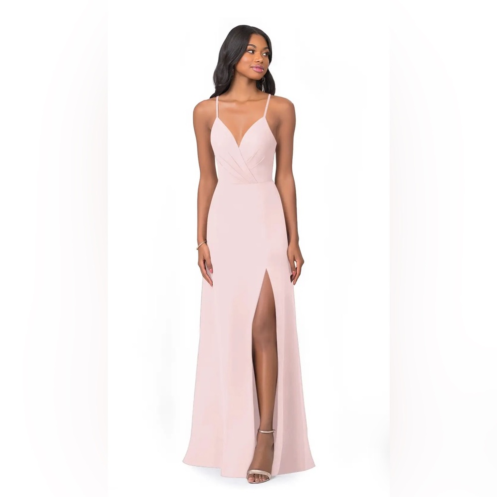 Azazie Blush Pink Maxi Dress